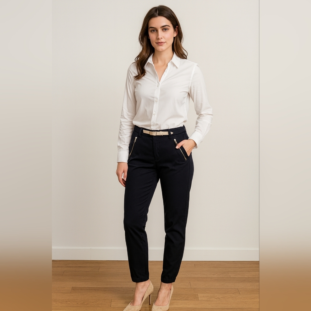 Anthropologie Hei Hei Black Casual Zip Pants Size 26